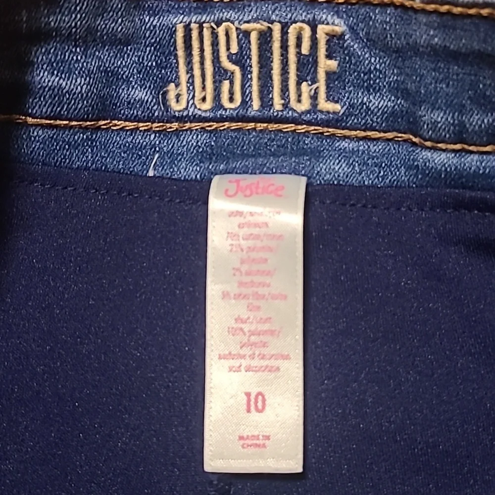 Justice Blue Denim Skirt - Girl's 10